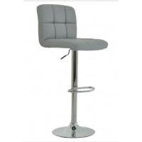 ST-139-G  Grey PU Adjustable Bar Chair. SET OF 2 CHAIRS.  (Online only)