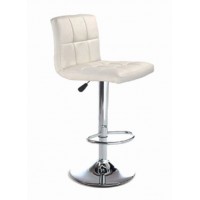 ST-139-W White PU Adjustable Bar Chair. SET OF 2 CHAIRS.  (Online only)