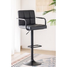 ST-7705 Soft Black Premium PU Bar Chair (SET OF 2 CHAIR) (Online only)