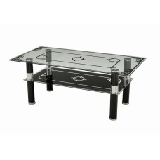 IF-2042 Coffee table tempered glass table top with design along the glass.( Online only) IF-2042 Coffee table tempered glass table top with design along the glass.( Online only)