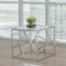 IF-2350 Coffee Set with 8mm Clear Tempered Glass and Chrome Legs (Online Only)