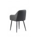 C-1416 Upholstered in Soft Grey PU Dining Chair. SALE JUST SET OF 2 CHAIRS.(online only)