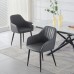 C-1416 Upholstered in Soft Grey PU Dining Chair. SALE JUST SET OF 2 CHAIRS.(online only)