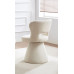 C-1436 Cream textured fabric upholstery Dining Chair. (Online Only)