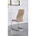 C-1577 Upholstered in soft Champagne Beige PU Dining chair.SALE JUST SET OF 6 CHAIRS. (Online Only)