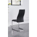 C-1579 Upholstered in soft Black PU Dining Chair.SALE JUST SET OF 6 CHAIRS. (Online Only)