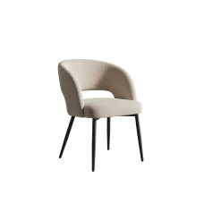 C-1644 Cream textured fabric upholstery Dining Chair.SALE JUST SET OF 2 CHAIRS. (Online Only)