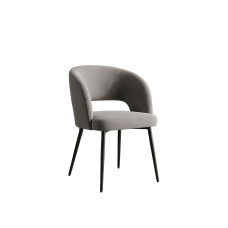 C-1645 Grey textured fabric upholstery Dining Chair. SALE JUST SET OF 2 CHAIRS. (Online Only)