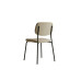 C-1651 Cream textured fabric upholstery dining chair.Sale just set of 4 Chairs. (Online only)