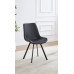 C-1821 Soft Black PU Dining Chair.SALE JUST SET OF 6 CHAIRS.(Online Only)