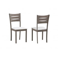 C-1052 Creme Fabric seat Dining chair . SALE JUST SET OF 2 CHAIRS. Online Only