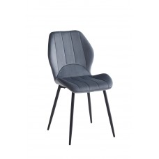 C-1536 Dark Grey Velvet Dining Chair. Sale just set of 6 chairs. (Online Only)