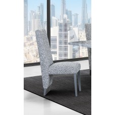 C-1600 Modern Finish Soft Grey Fabric Dining Chair. Sale just set of 2 chairs (Online Only)