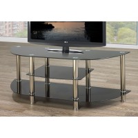 IF-5116  Black Tempered glass TV stand (Online only)