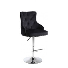 ST-6021 Black Velvet Bar Stool with Deep Tufting. (Online only) ST-6021 Black Velvet Bar Stool with Deep Tufting. (Online only)