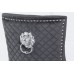 C-1251 Black Velvet Dining Chair with Lion Knocker.CLEARANCE SALE JUST SET OF 2 CHAIRS. 