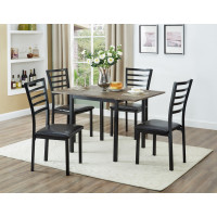 T-1023 Extension Distressed Wooden Table With 2 x 9”Drop Leaves (Online Only)