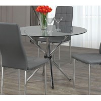 T-1430 Round 41" Glass Dining Table (Online only) T-1430 Round 41" Glass Dining Table (Online only)