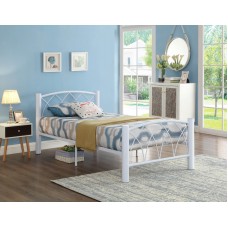IF-111 White Metal Single size bed (Online only) IF-111 White Metal Single size bed (Online only)