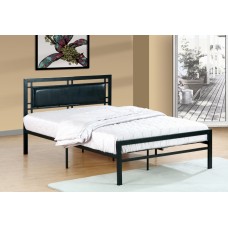 IF-141-B Black Metal Frame with padded Headboard Single, Double, Queen Bed (Online only) IF-141-B Black Metal Frame with padded Headboard Single, Double, Queen Bed (Online only)