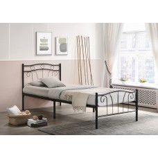 IF-155-B- Black Metal Single,double size bed (Online only) IF-155-B- Black Metal Single,double size bed (Online only)