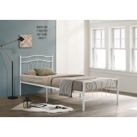 IF-155-W White Metal Single ,Double Size bed (Online only)