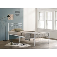 IF-155-W White Metal Single ,Double Size bed (Online only) IF-155-W White Metal Single ,Double Size bed (Online only)