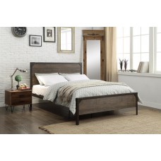 IF-5210 Wood Panel Bed with Steel Frame Single, Double Queen size.(Online only)