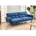 IF-8040 Soft Blue Fabric  Sofa Bed -Convertible Couch for Small Spaces (Online Only)