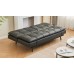 IF-8050 Black PU Sofa Bed Convertible Couch for Small Spaces (Online Only)