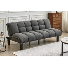 IF-8060 Soft Grey Fabric Sofa bed Convertible Couch for Small Spaces (Online Only) 