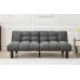 IF-8060 Soft Grey Fabric Sofa bed Convertible Couch for Small Spaces (Online Only) 