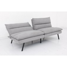 IF-8070 Sofa Bed with Soft Grey Fabric. Convertible Couch for Small Spaces(Online only) 