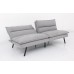 IF-8070 Sofa Bed with Soft Grey Fabric. Convertible Couch for Small Spaces(Online only) IF-8070 Sofa Bed with Soft Grey Fabric. Convertible Couch for Small Spaces(Online only)
