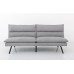 IF-8070 Sofa Bed with Soft Grey Fabric. Convertible Couch for Small Spaces(Online only) IF-8070 Sofa Bed with Soft Grey Fabric. Convertible Couch for Small Spaces(Online only)