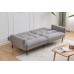 IF-8041 Soft Grey Fabric Sofa Bed  Convertible Couch for Small Spaces(Online only)