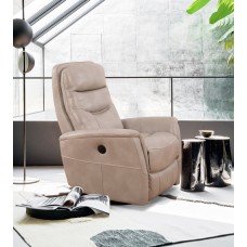 IF-6301-M Power Recliner Chair. Soft Stone Colour PU.(Online only)