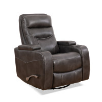 IF-6312-M Recliner Chair. Soft Grey PU.(Online Only)