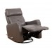 IF-6330-M Recliner Chair. Soft Charcoal Leather Match.(Online Only)