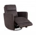 IF-6341-M Recliner Chair. Soft Gun Metal Fabric.(Online Only)