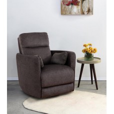 IF-6341-M Recliner Chair. Soft Gun Metal Fabric.(Online Only)