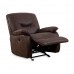 IF-6351-M Recliner Chair.Brown Elephant Skin Fabric (online only)