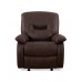 IF-6351-M Recliner Chair.Brown Elephant Skin Fabric (online only)