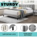 IF-5270 Grey Fabric Double, Queen, King Size bed (Online Only)