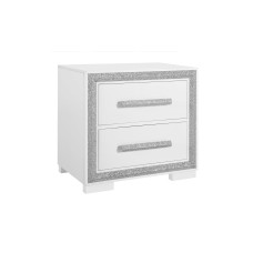 Andros-Silver Night Stand (Online Only) Andros-Silver Night Stand (Online Only)