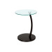 I 3001 Accent Table-Espresso Bentwood with Tempered glass (Online Only)