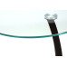 I 3001 Accent Table-Espresso Bentwood with Tempered glass (Online Only)