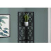 I 3620 Bookcase, Shelf 62"H Black/Black Metal Corner Etagere (Online Only)