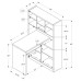 I 7022 Computer Desk-White Left or Right Facing Corner (Online Only)