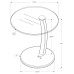 I 3001 Accent Table-Espresso Bentwood with Tempered glass (Online Only)